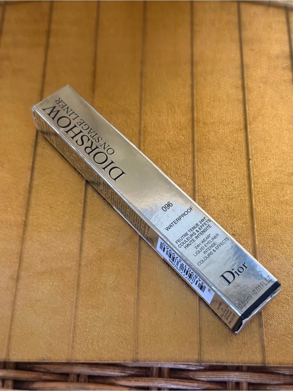 NIB Dior show Christian Dior on stage liner number 96 final black